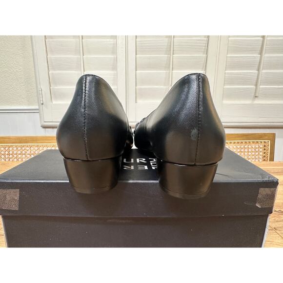 Naturalizer Women's Dressy Becca Flat Black Leather 9 NIB Office Metallic Detail - Picture 11 of 15